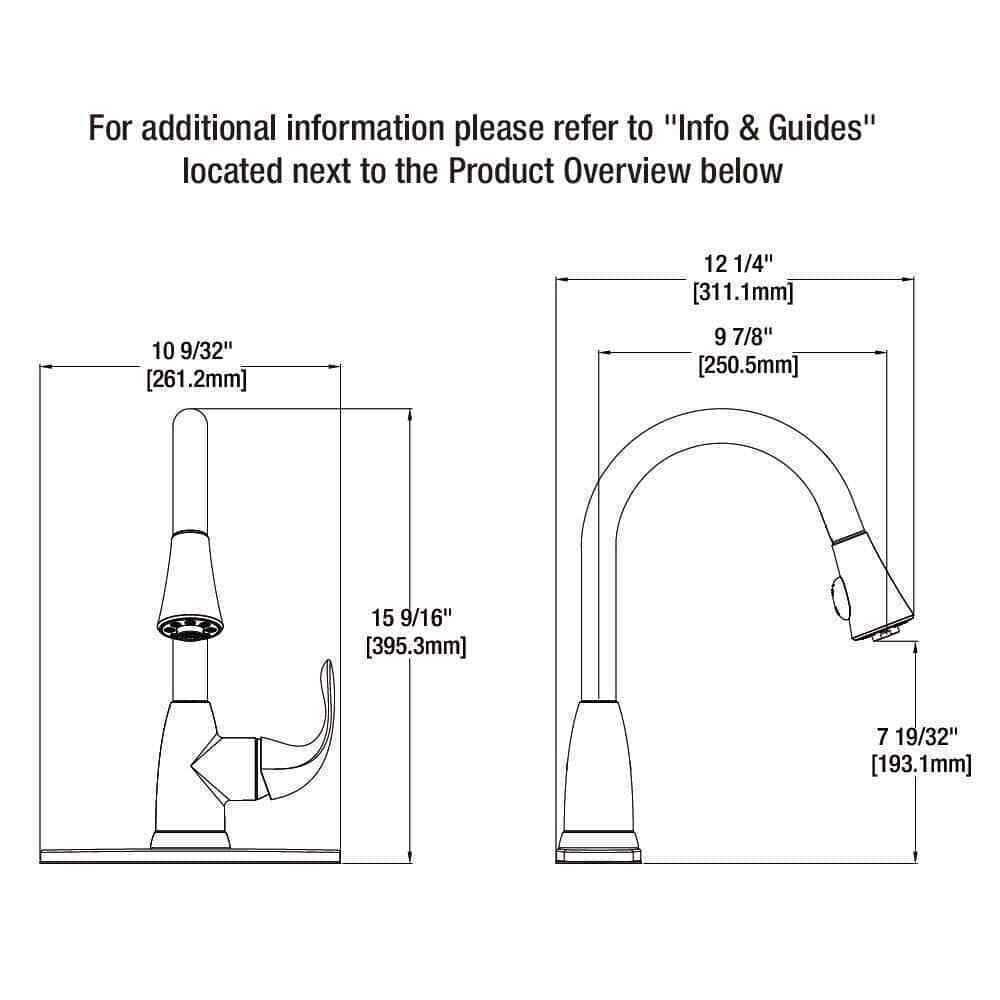 Glacier Bay Market Single-Handle Pull-Down Sprayer Kitchen Faucet - Zenithce