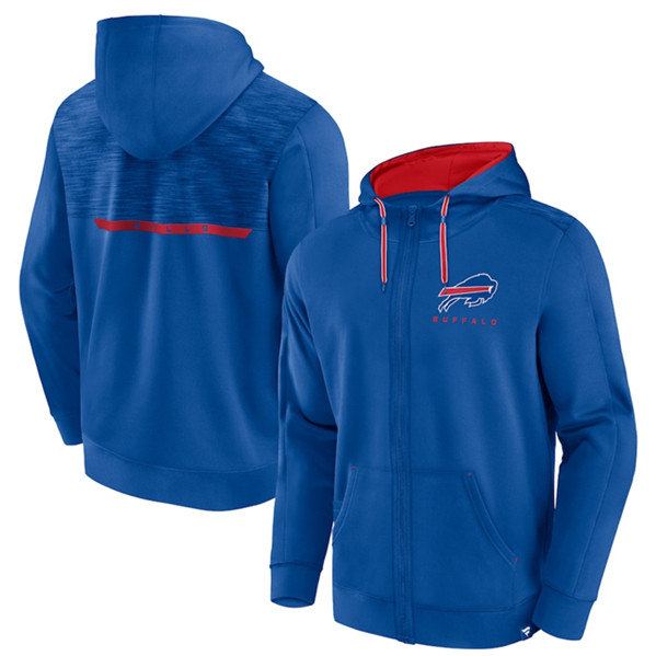 Buffalo Bills Blue Defender Evo Full-Zip Hoodie - Zenithce