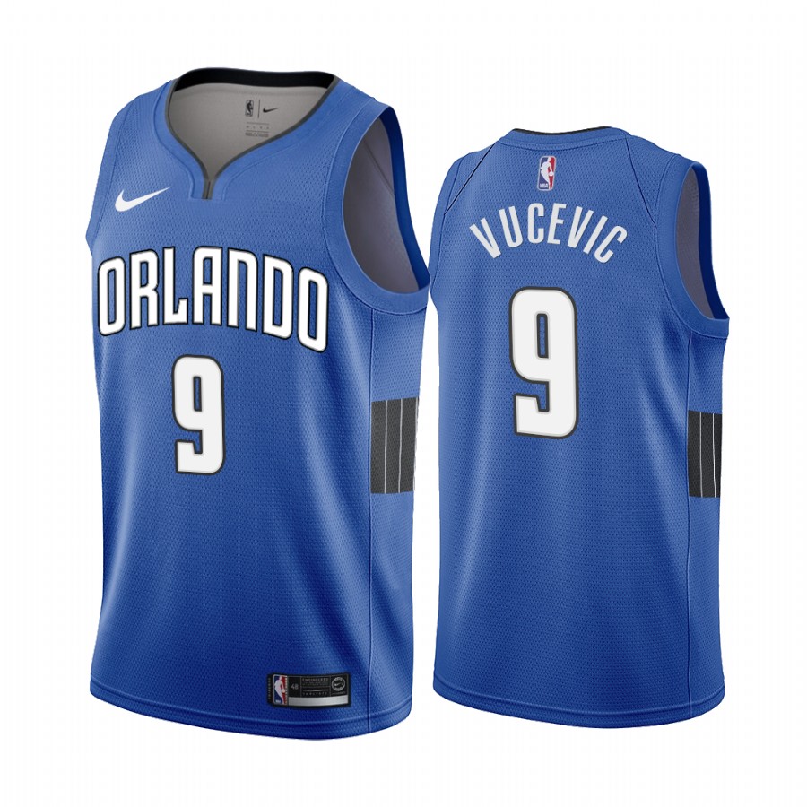 Magic #9 Nikola Vucevic Blue 2019-20 Statement Edition Jersey - Zenithce
