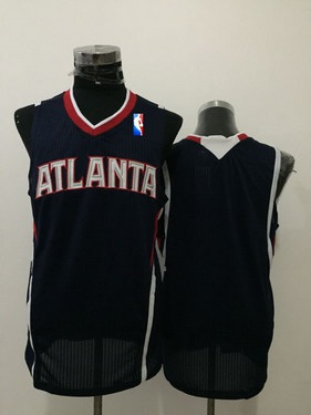 Atlanta Hawks Blank Navy Blue Swingman Jersey - Zenithce