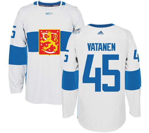 Team Finland #45 Sami Vatanen White 2016 World Cup Stitched Jersey - Zenithce