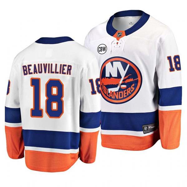 New York Islanders #18 Anthony Beauvillier White Stitched Jersey - Zenithce