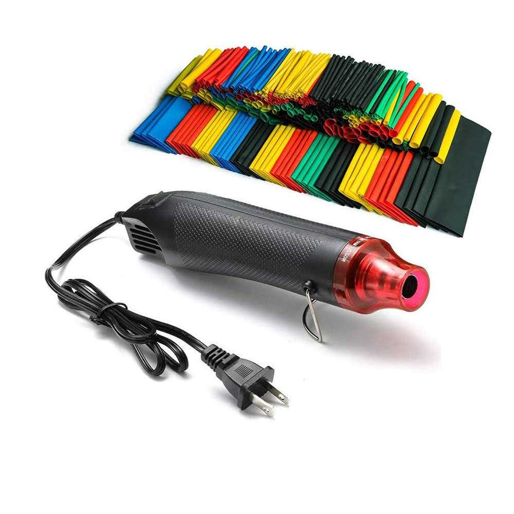 Heat Shrink Tube Wire Wrap Electrical Cable Ratio 2:1 Heat Shrinkable Shrinking Sleeving Black - Zenithce