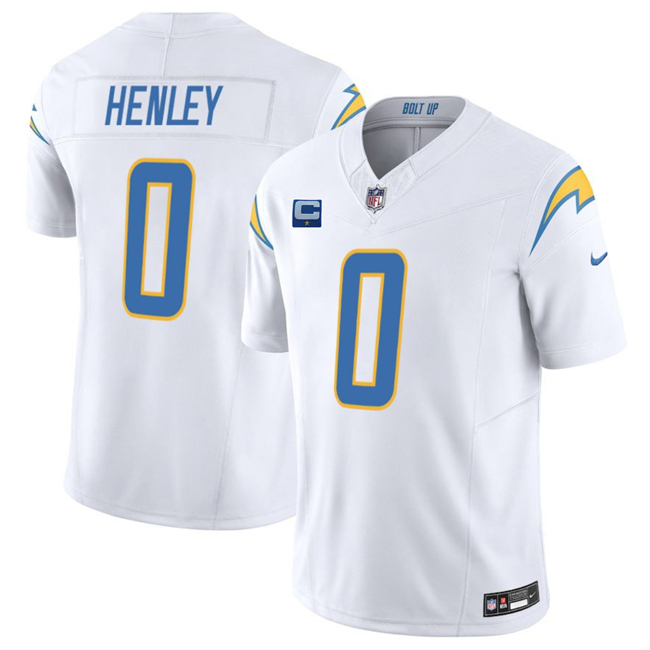 Los Angeles Chargers #0 Daiyan Henley White 2025 F.U.S.E With 1-Star C Patch Vapor Limited Stitched Jersey - Zenithce