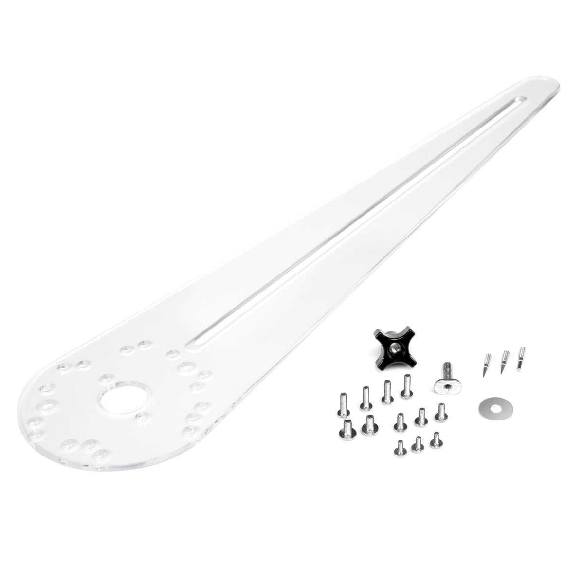 Powertec 71636 HDPE Miter Bar for Crosscut Sled Table Saw Sled 3/4 x 3/8 x 36 for Jigs - Zenithce