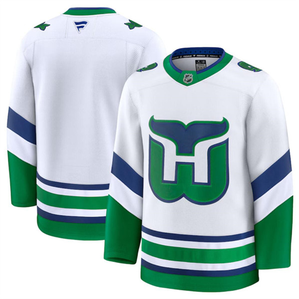 Carolina Hurricanes Blank White 2024-25 Throwback Stitched Jersey - Zenithce
