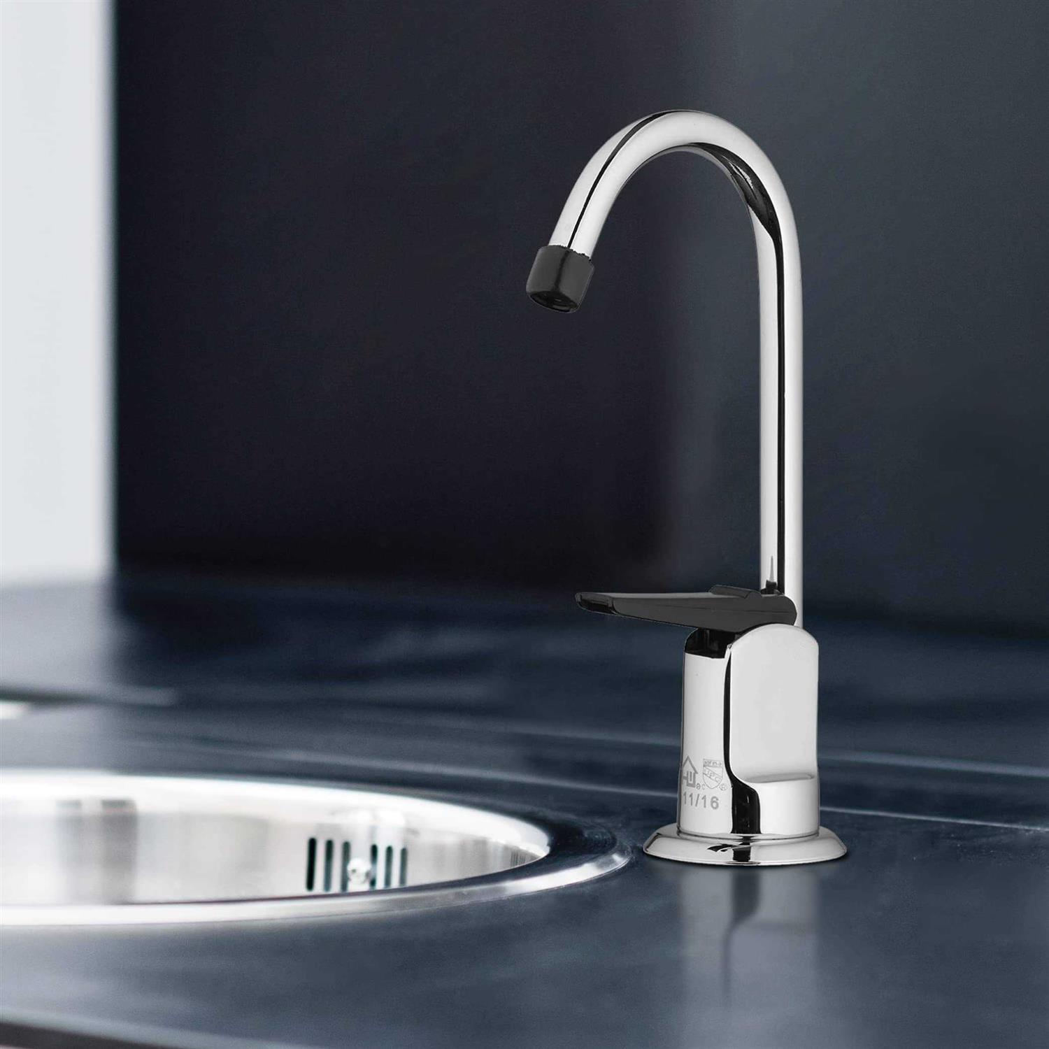 Homewerks Wall Mount Two Handle Chrome Kitchen Faucet 4594776 - Zenithce