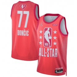 2022 All Star 77 Luka Doncic Maroon Jersey - Zenithce
