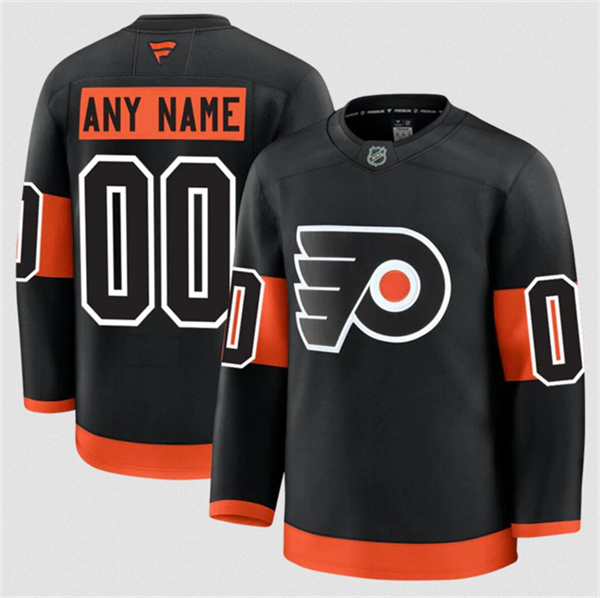 Philadelphia Flyers Custom Black 2024-25 Alternate Stitched Jersey - Zenithce