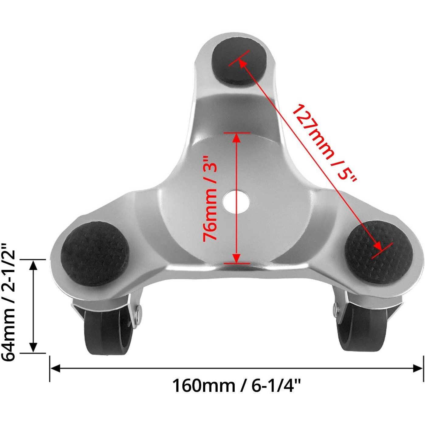 Qwork 2 Pack 6 x 1.5 Axle Premium Rubber Wheel with Ball Bearing - Zenithce