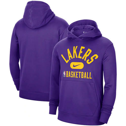 Los Angeles Lakers 2021 Purple Spotlight Pullover Hoodie - Zenithce