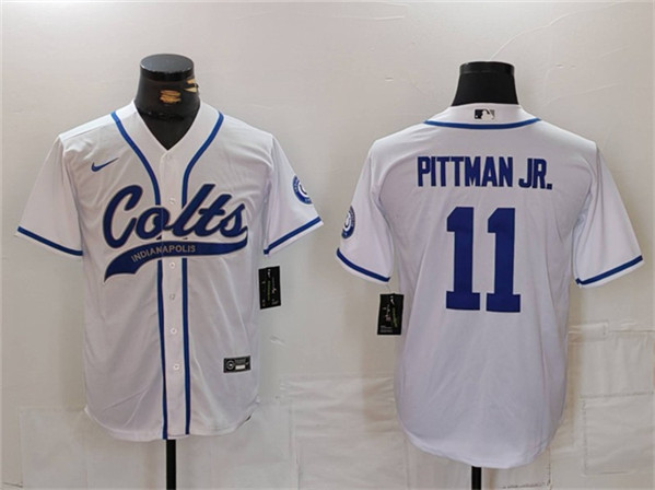 Indianapolis Colts #11 Michael Pittman Jr. White Cool Base Stitched Jersey - Zenithce