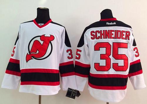 Devils #35 Cory Schneider White Stitched Jersey - Zenithce