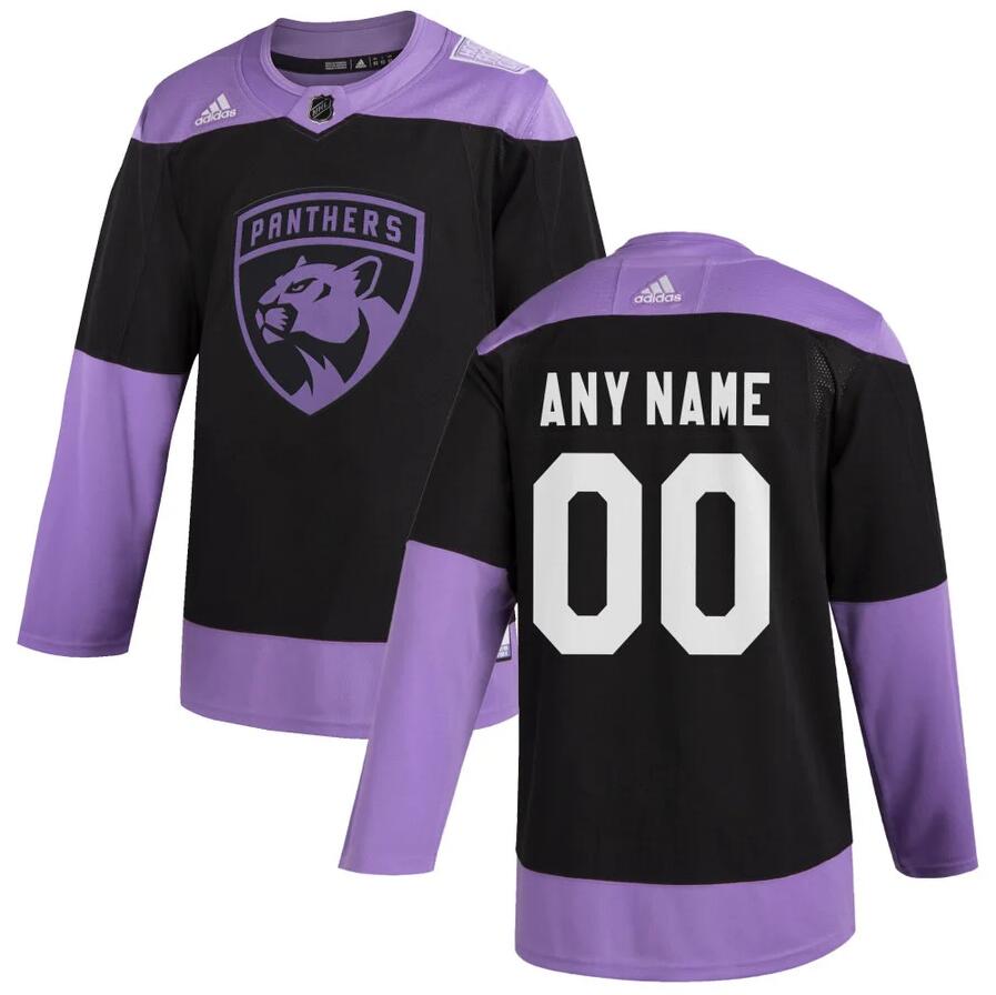 Florida Panthers Custom Fights Cancer Stitched Hockey Jersey - Zenithce