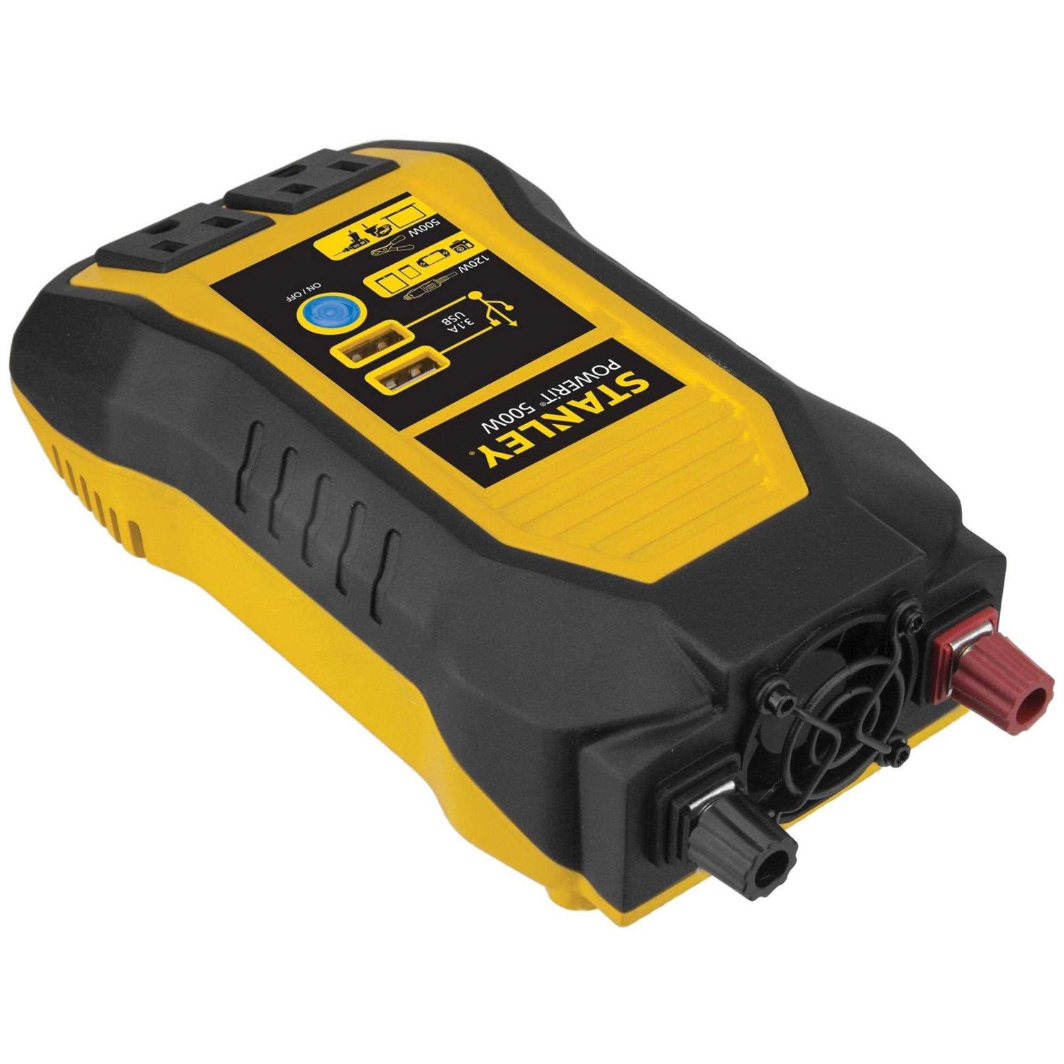 Stanley Pi500ps 500-Watt-Continuous Power Inverter - Zenithce