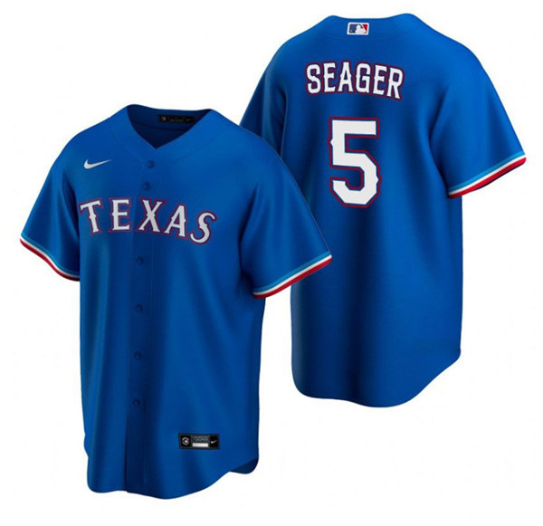 Texas Rangers #5 Corey Seager Blue Cool Base Stitched Baseball Jersey - Zenithce