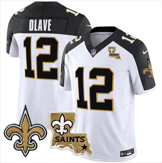 New Orleans Saints #12 Chris Olave White F.U.S.E. With Patch Vapor Stitched Jersey - Zenithce