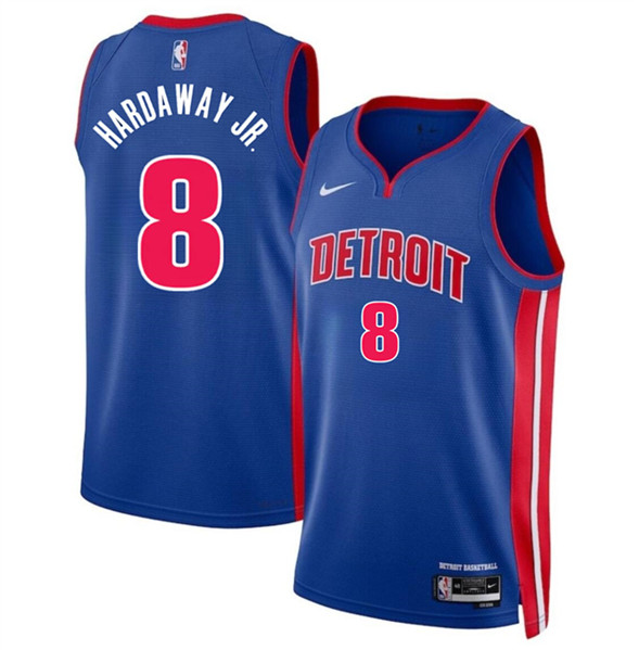 Detroit Pistons #8 Tim Hardaway Jr Blue 2024 Icon Edition Stitched Jersey - Zenithce