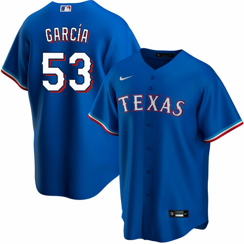 Texas Rangers #53 Adolis Garcia Blue Cool Base Stitched Baseball Jersey - Zenithce