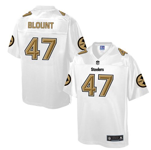 Steelers #47 Mel Blount White Pro Line Fashion Game Nike Jersey - Zenithce