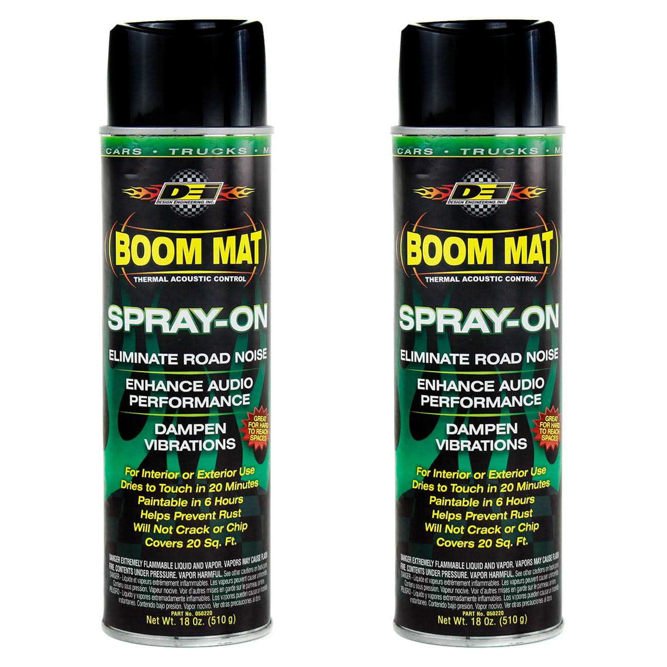 DEI Sound Deadening Boom Mat Spray On Enhance Audio Eliminate Road Noise - Zenithce