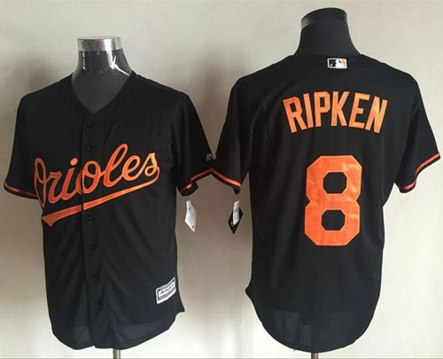 Orioles #8 Cal Ripken Black New Cool Base Stitched Jersey - Zenithce