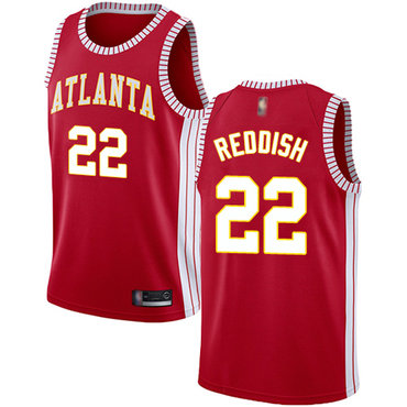 Hawks #22 Cam Reddish Red Swingman Statement Edition Jersey - Zenithce