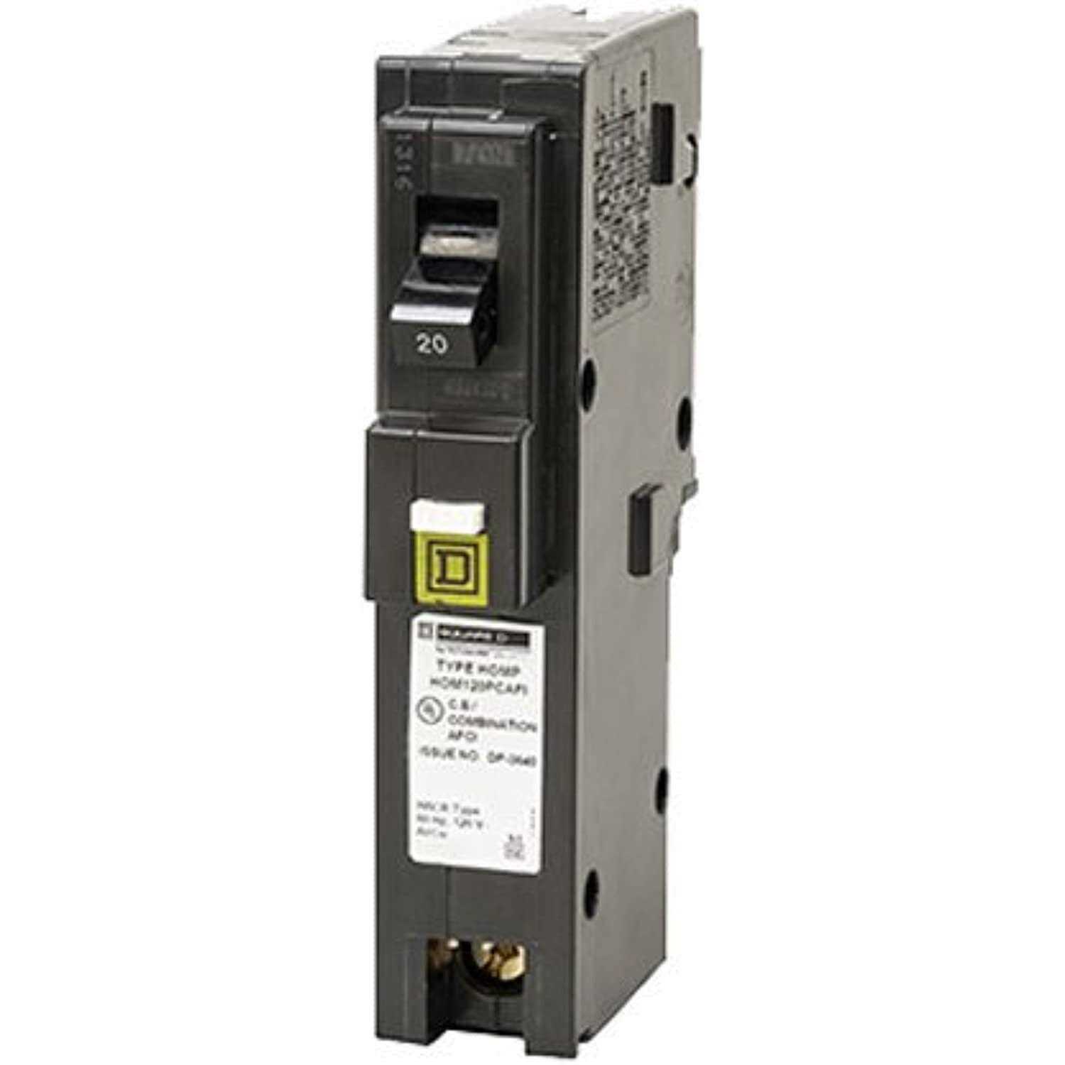 Square-D HOM115PCAFIC Homeline Single Pole Circuit Breaker - Zenithce