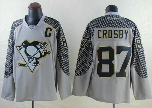 Penguins #87 Sidney Crosby Charcoal Cross Check Fashion Stitched Jersey - Zenithce