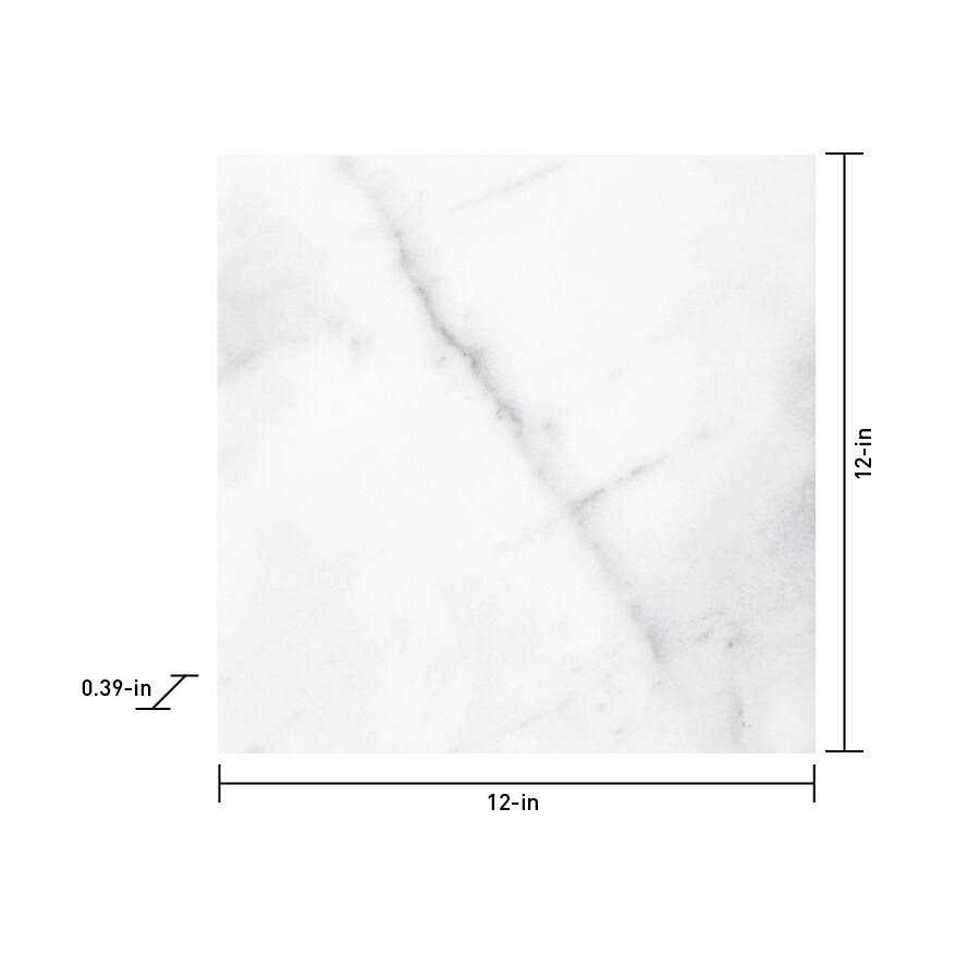 Satori Bianco Glacier Polished Natural Stone Marble Floor & Wall Tile - Zenithce