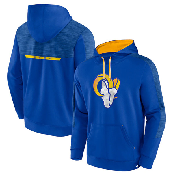 Los Angeles Rams Royal Defender Evo Pullover Hoodie - Zenithce