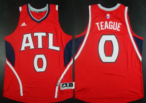 Atlanta Hawks #0 Jeff Teague Revolution 30 Swingman 2014 New Red Jersey - Zenithce