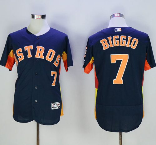 Astros #7 Craig Biggio Navy Blue Flexbase Authentic Collection Stitched Jersey - Zenithce