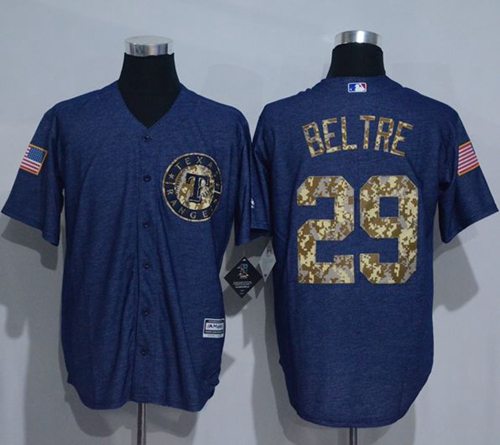 Rangers #29 Adrian Beltre Denim Blue Salute To Service Stitched Jersey - Zenithce