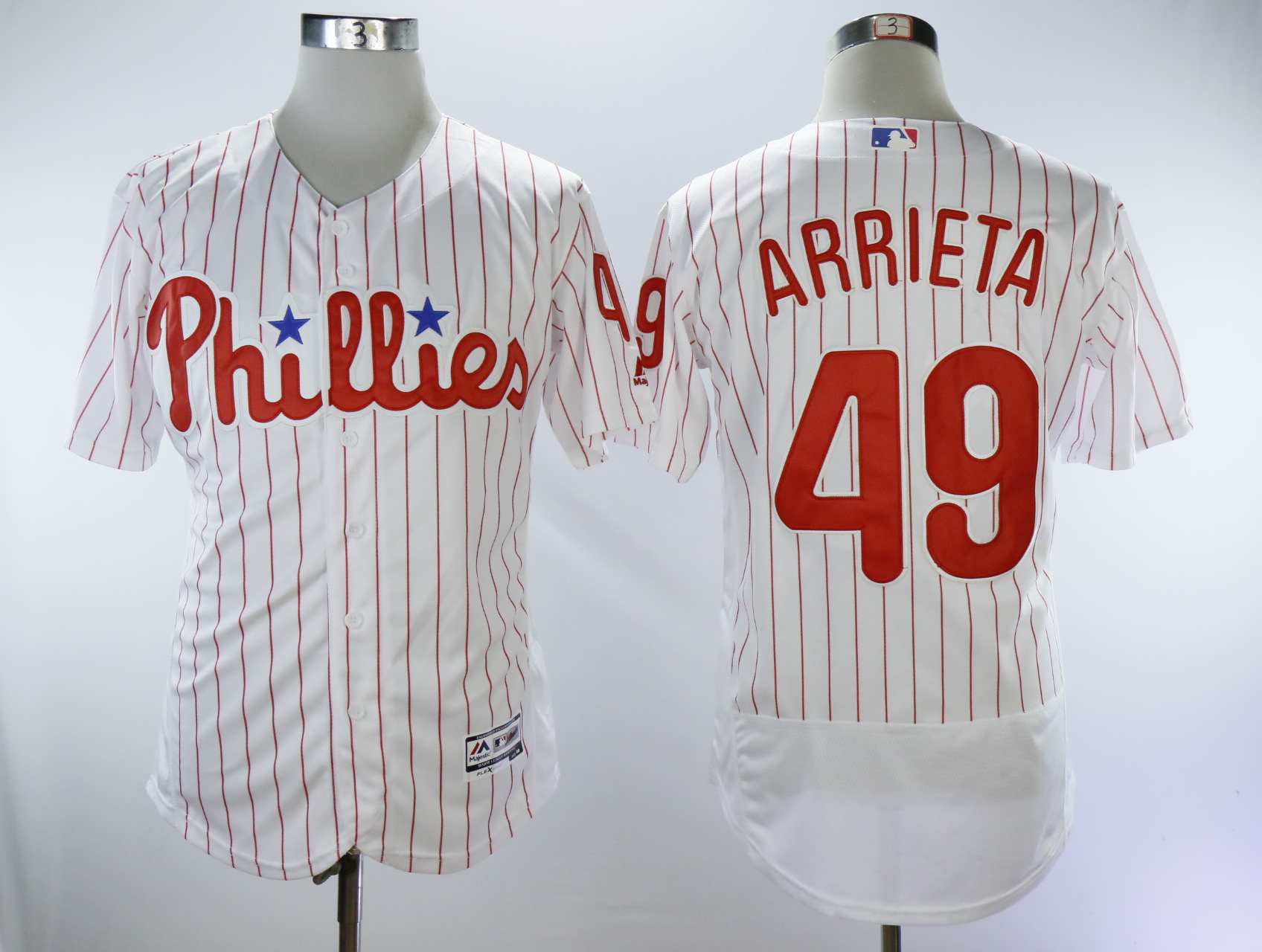 Philadelphia Phillies #49 Jake Arrieta White Flexbase Stitched Jersey - Zenithce