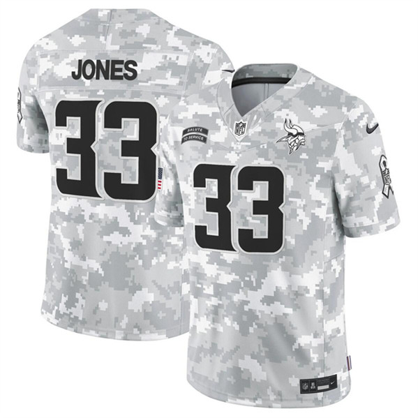 Minnesota Vikings #33 Aaron Jones Arctic Camo 2024 F.U.S.E. Salute To Service Limited Stitched Jersey - Zenithce