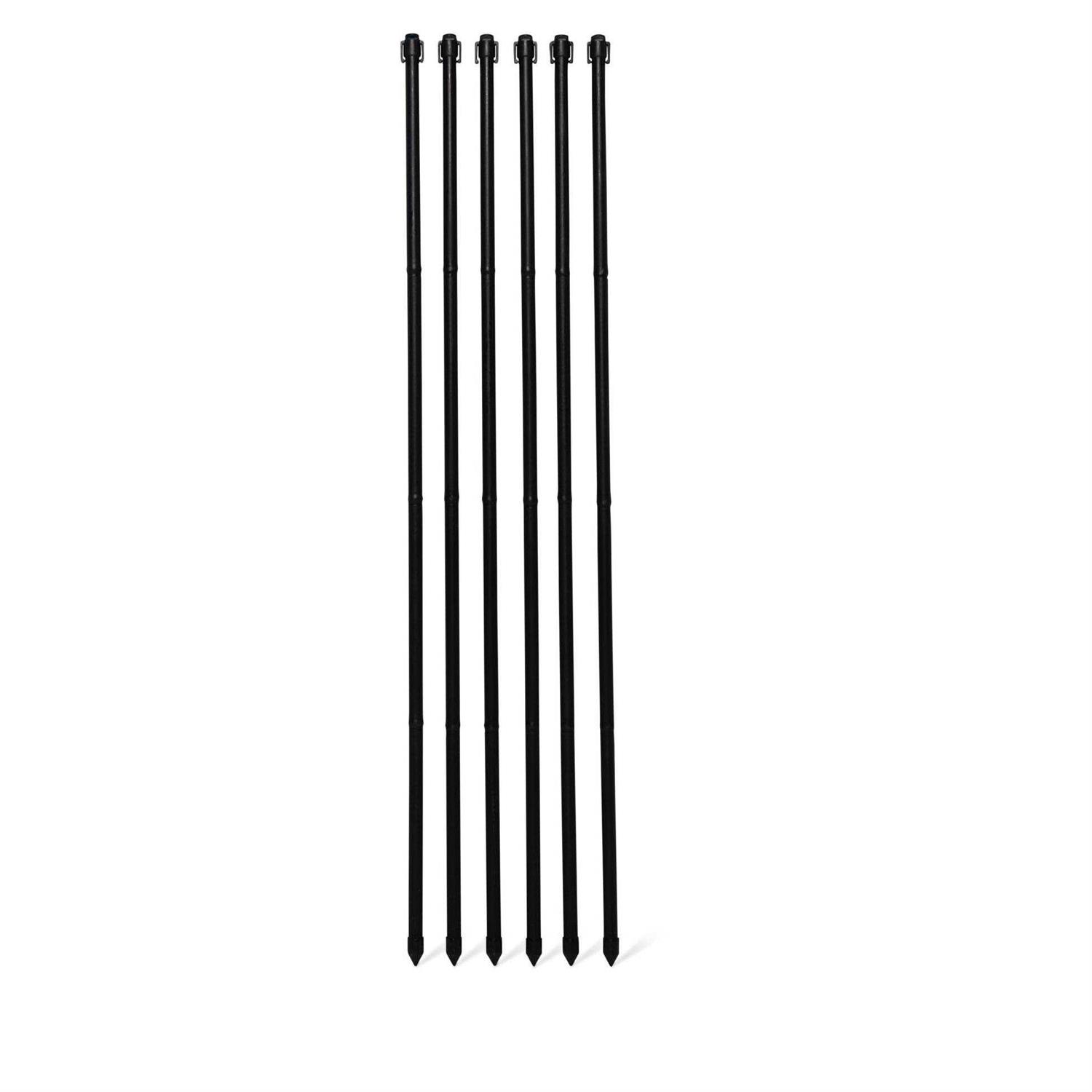 Gardener’s Supply Company Fence Stakes with Clips Set of 6 - Zenithce