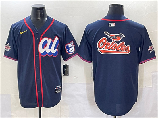American League Baltimore Orioles Team Big Logo Navy 2025 All-Star Edition Limited Stitched Jersey - Zenithce