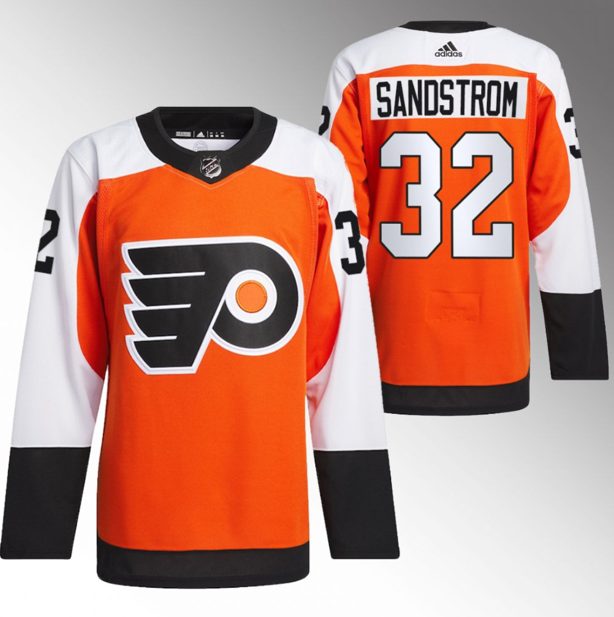 Philadelphia Flyers #32 Felix Sandstrom 2023-24 Orange Stitched Jersey - Zenithce