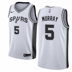 San Antonio Spurs 5 Dejounte Murray Swingman White Home Jersey Association Edition - Zenithce