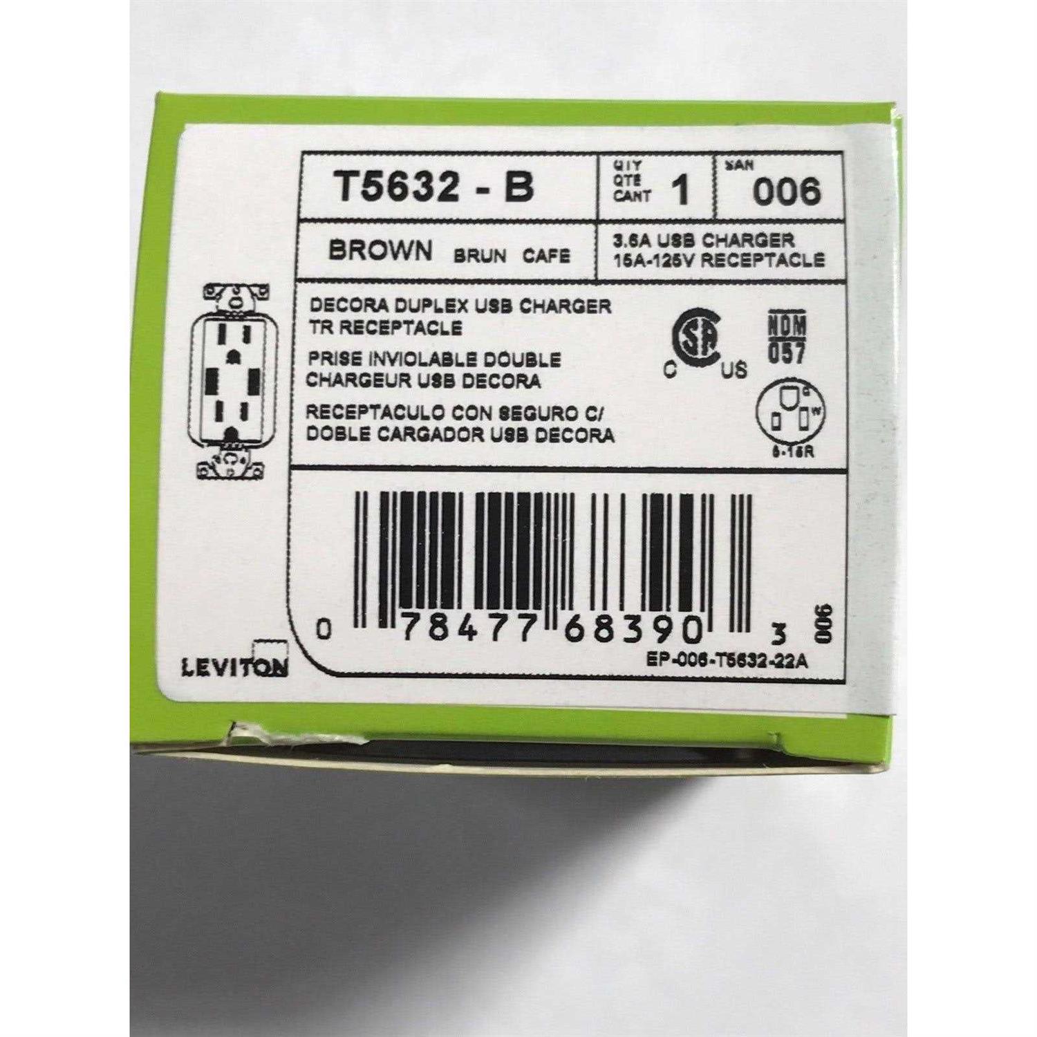 Leviton T5625-W Decora Combination Switch and Tamper-Resistant Receptacle - Zenithce