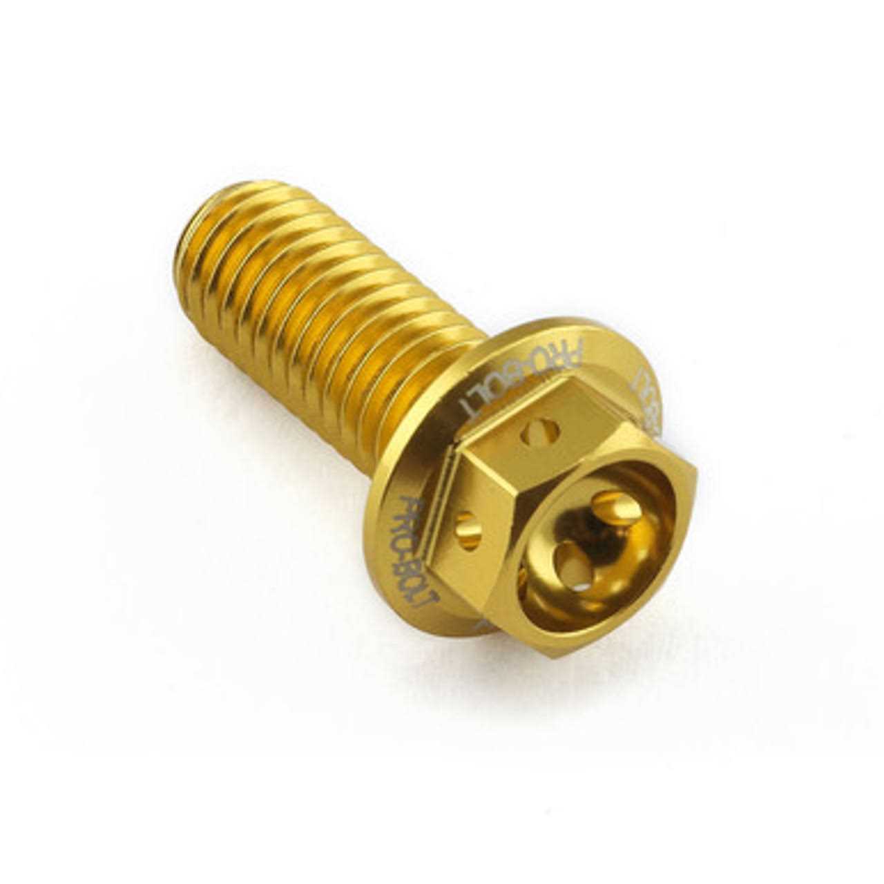 Pro-Bolt Aluminum Flanged Hex Head Bolt Race Spec Etched Pack - Zenithce
