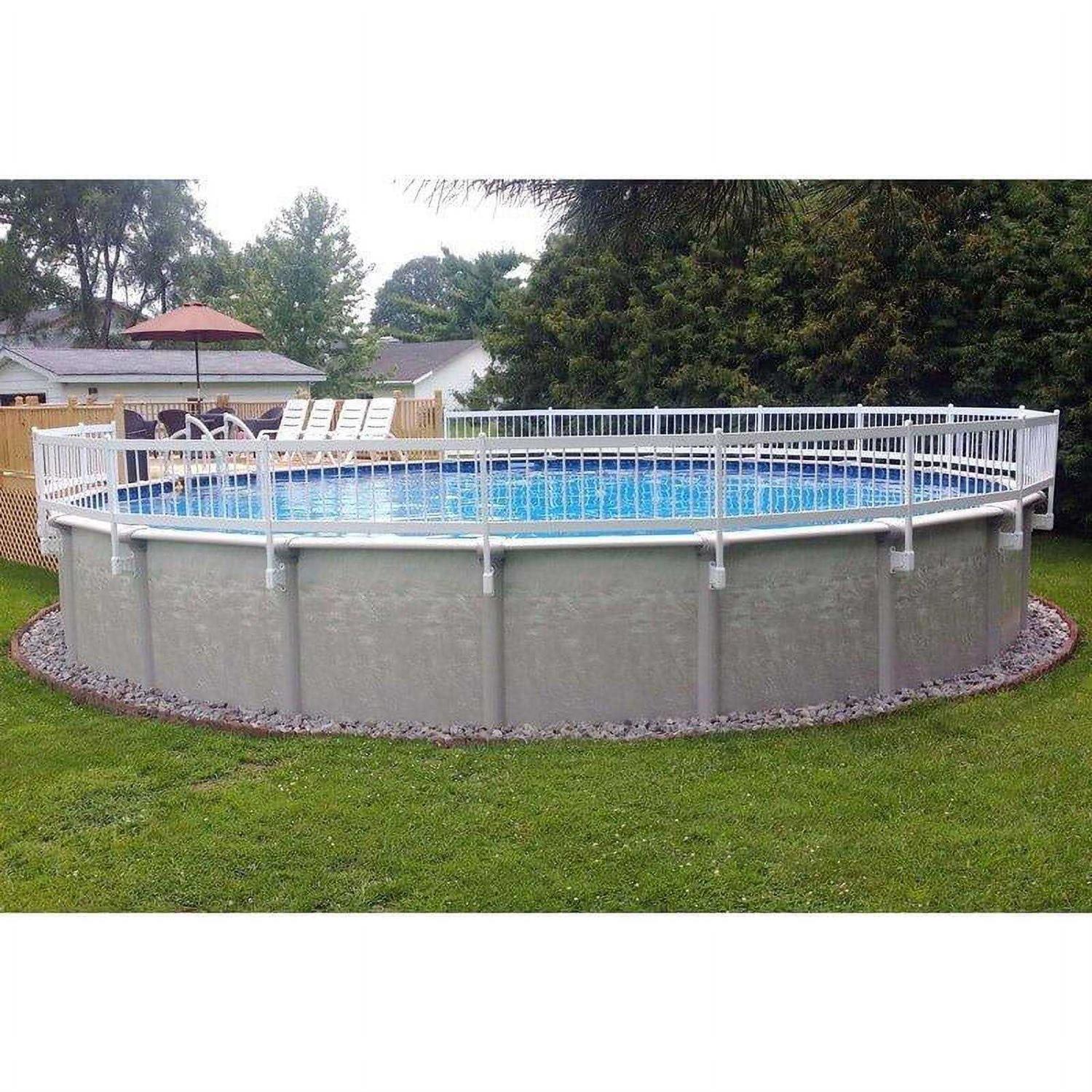 Vinyl Works 24 inch Resin Above Ground Pool Fence Base Kit - Zenithce