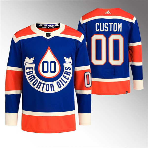 Edmonton Oilers Custom 2023 Royal Heritage Classic Primegreen Stitched Jersey - Zenithce
