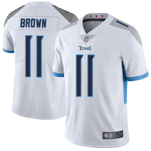 Tennessee Titans #11 A.J. Brown White Vapor Untouchable Limited Stitched Jersey - Zenithce