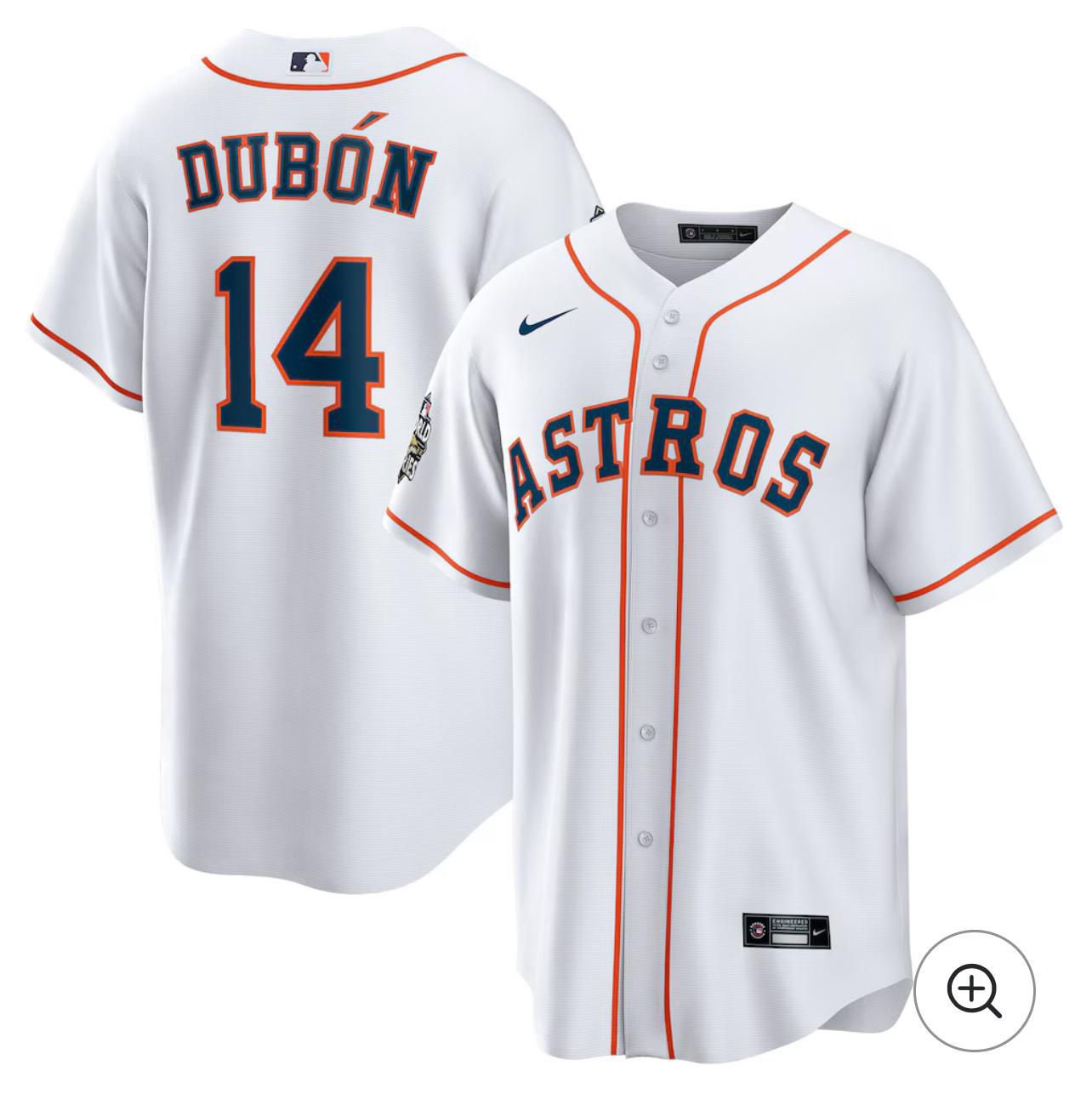 Houston Astros #14 Mauricio Dubón Nike White Home Jersey - Zenithce