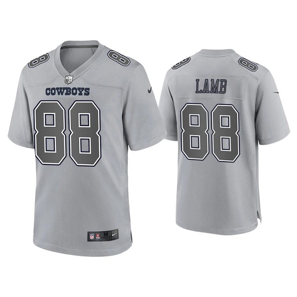 Dallas Cowboys #88 CeeDee Lamb Gray Atmosphere Fashion Stitched Game Jersey - Zenithce