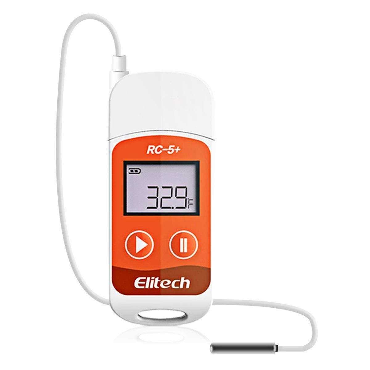 Elitech RC-5+ Reusable USB Temperature Data Logger with Auto PDF Report - Zenithce