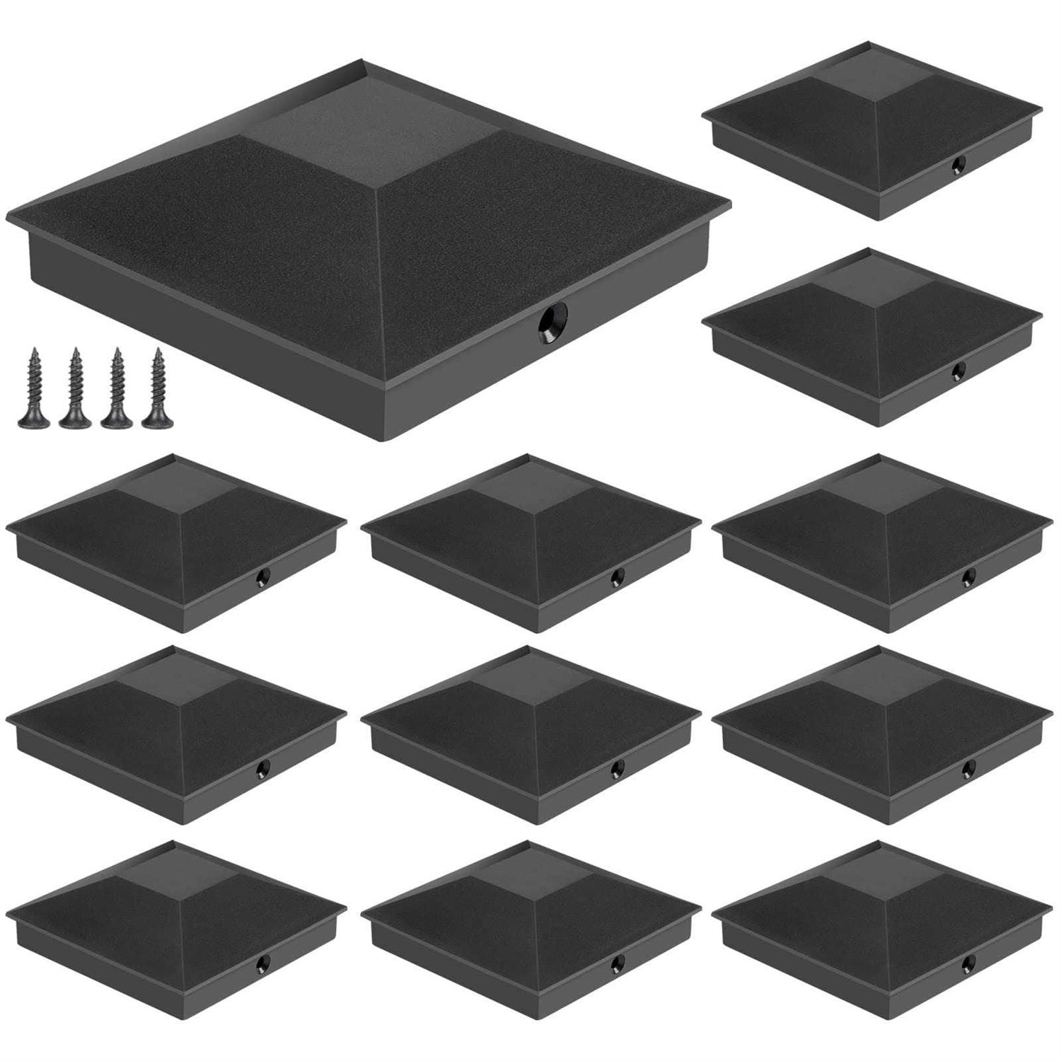 Eapele 4X4 Wood Fence Post Caps, PP Plastic Water-Proof UV-Proof, Keep Post from Cracking and Rotting - Zenithce