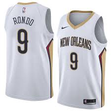 New Orleans Pelicans #9 Rajon Rondo White Swingman Association Edition Jersey - Zenithce